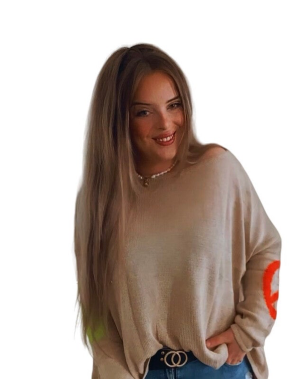 Trui Peace - beige