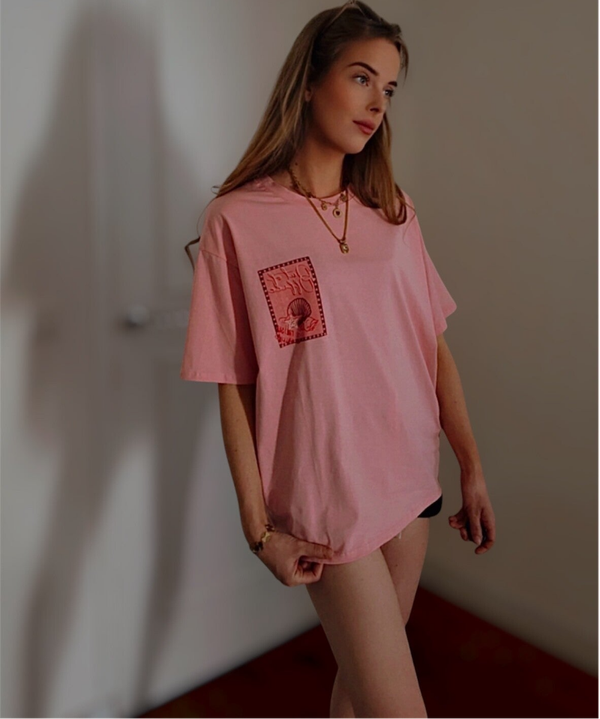 T-shirt Beach - Roze