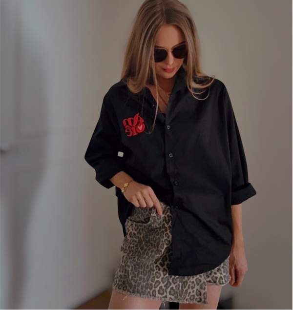 Blouse Amore - Zwart