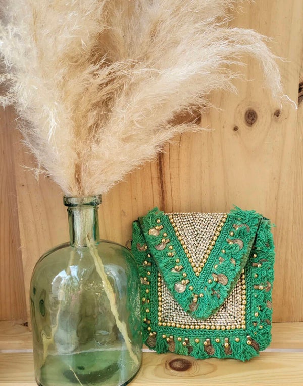 Ibiza bag beads - groen