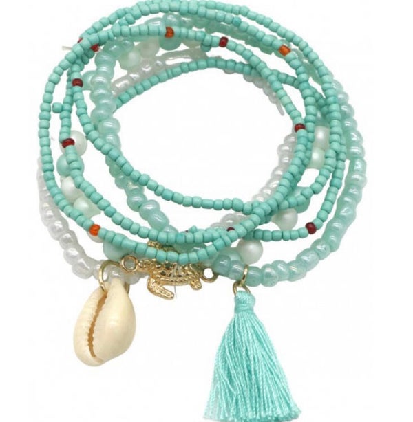 Armband set Ibiza - blauw