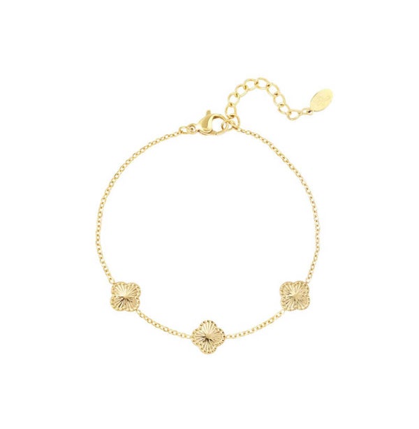 Armband Clover - goud