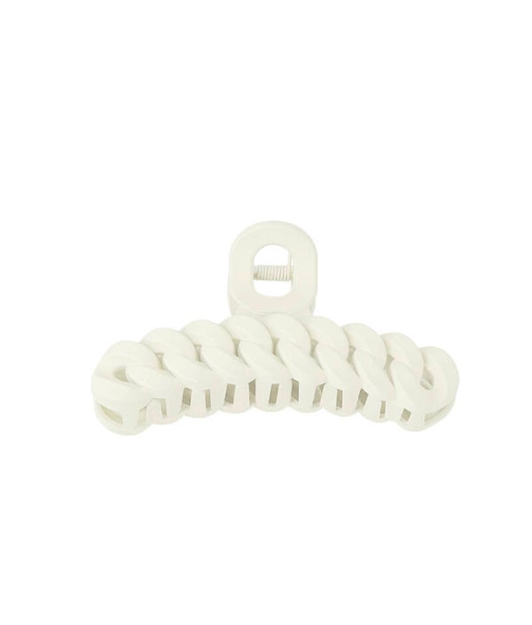 Haarclip gevlochten - wit