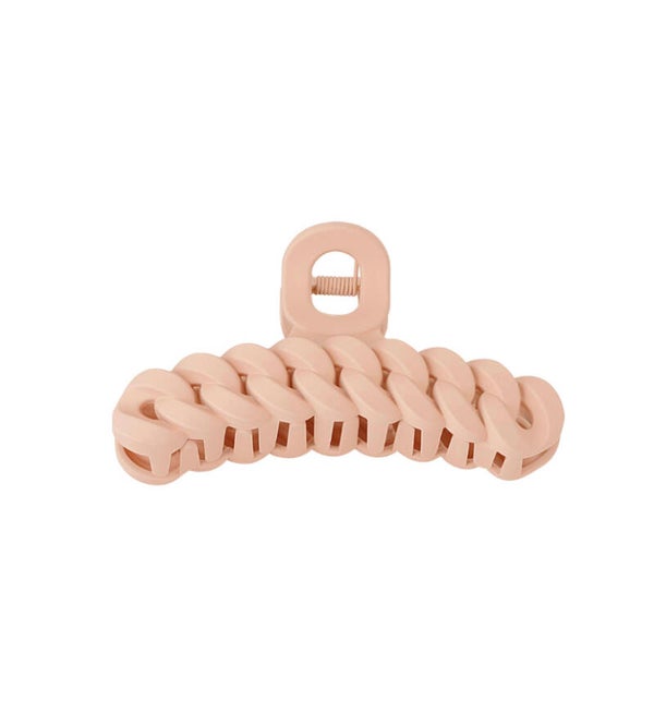 Haarclip gevlochten - roze