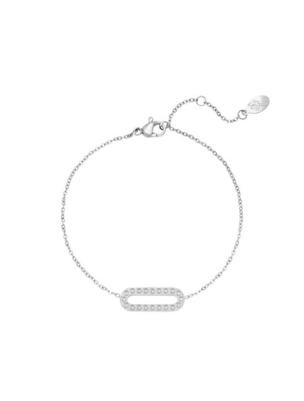 Armband stones - zilver