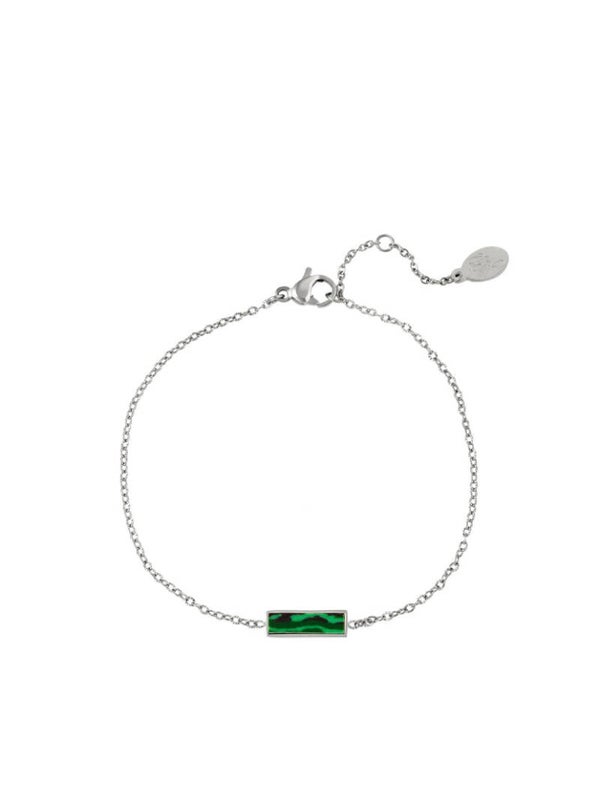 Armband marble - zilver