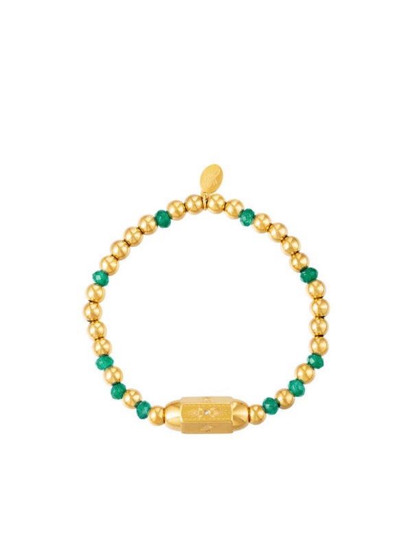 Armband green beads