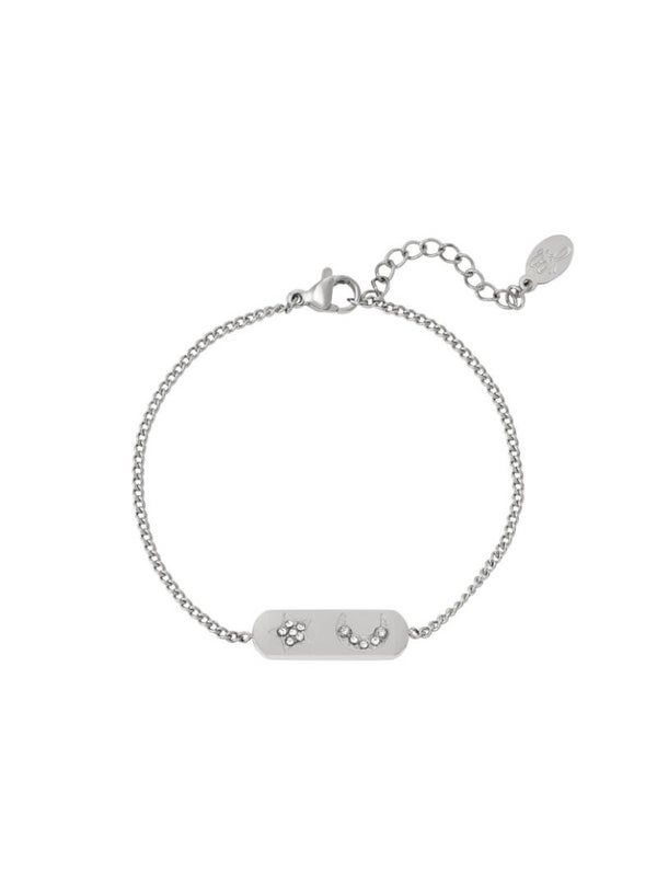 Armband moon star - zilver