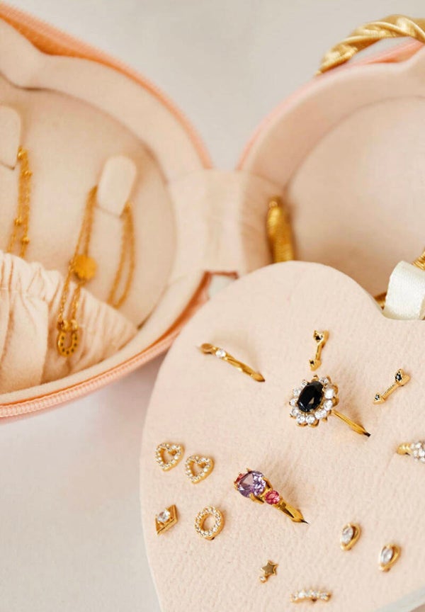 Sieraden kistje Heart - beige