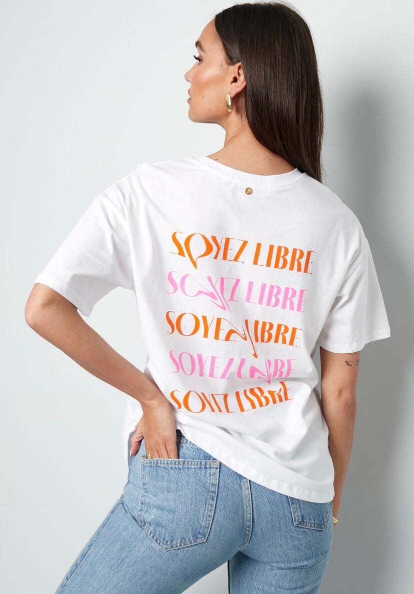 T-shirt Libre - Wit