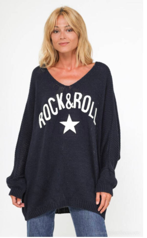 Trui Rock en Roll - zwart