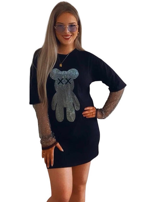 T-shirt (dress) TEDDIE - zwart