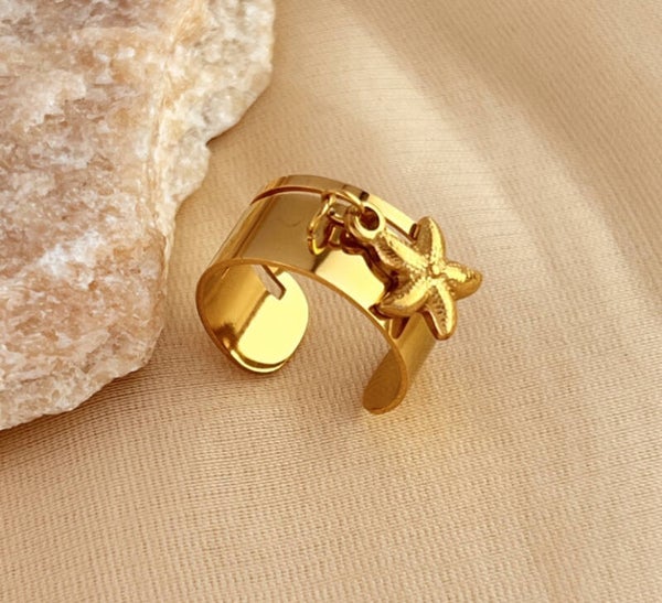 Sea shell ring - goud