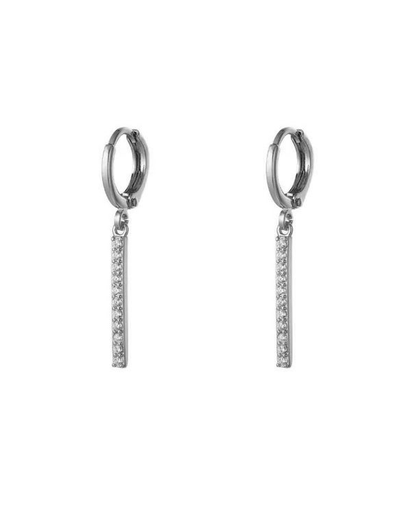 Oorbellen Diamond - zilver