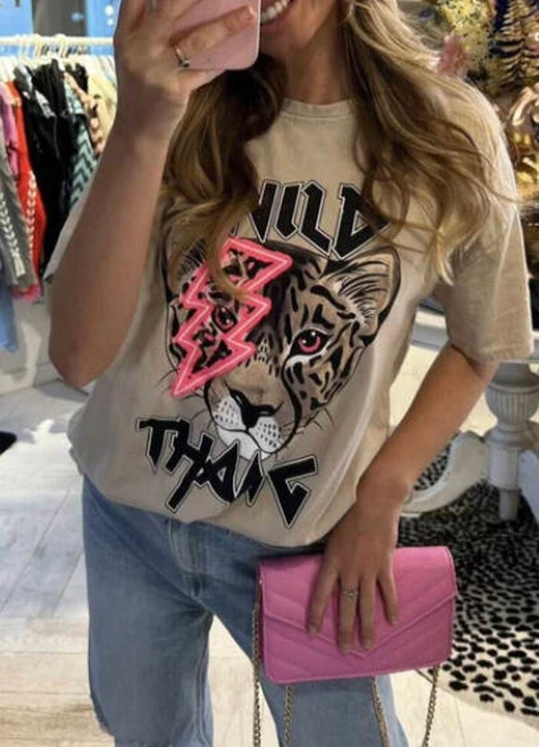 T-shirt TIGER - beige