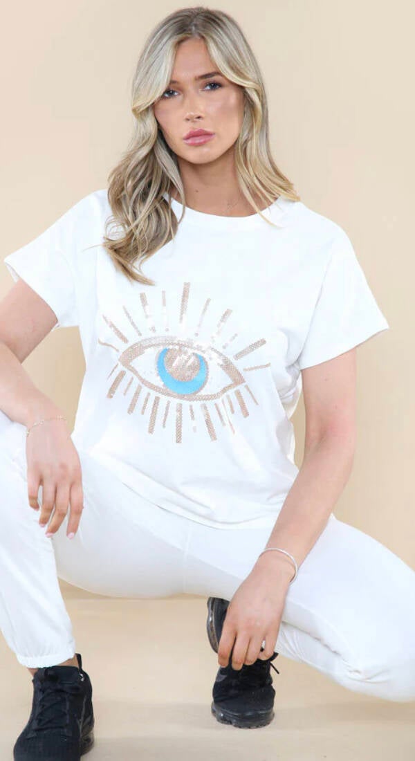 T-shirt EYE - wit