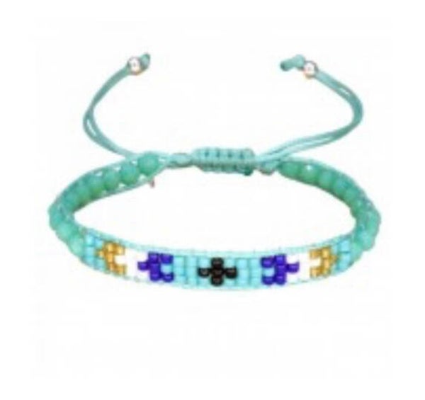 Blue beads armband