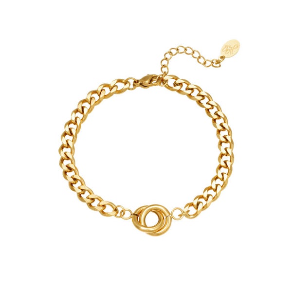 Intertwined armband goud