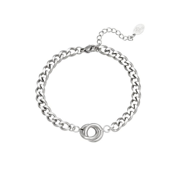 Intertwined armband zilver