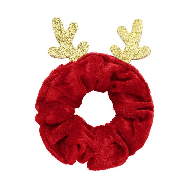 Reindeer scrunchie rood