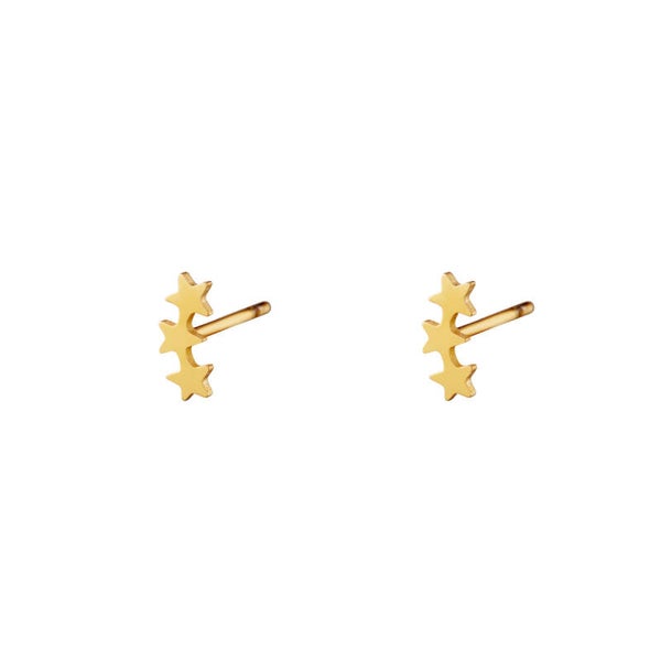 Little star oorbellen goud