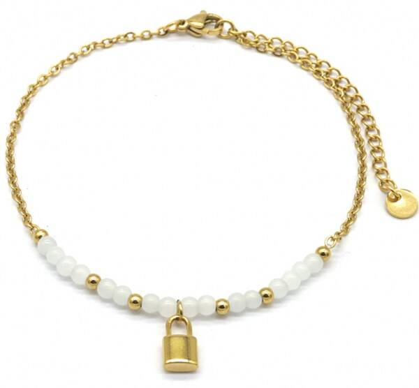 Lock enkelbandje - goud