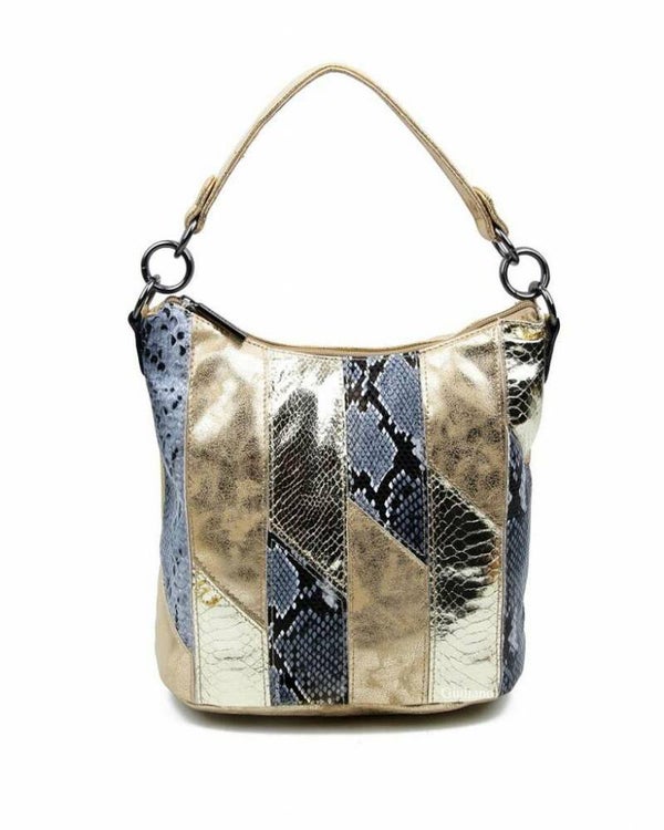 handtas metaillic goud