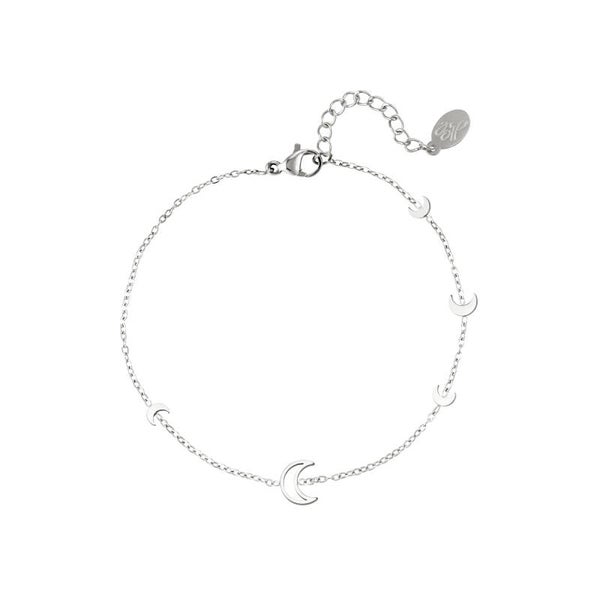 Moon armband zilver
