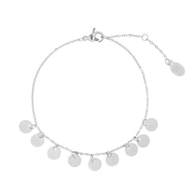 Only circles armband zilver