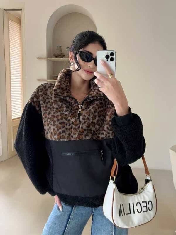 Trui Leopard - Zwart