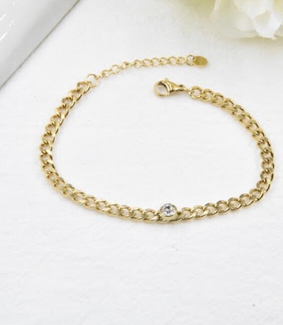 Armband Classy Diamond - goud