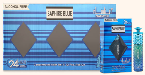 Saphire Blue Roll on 6 ml - Parfum olie