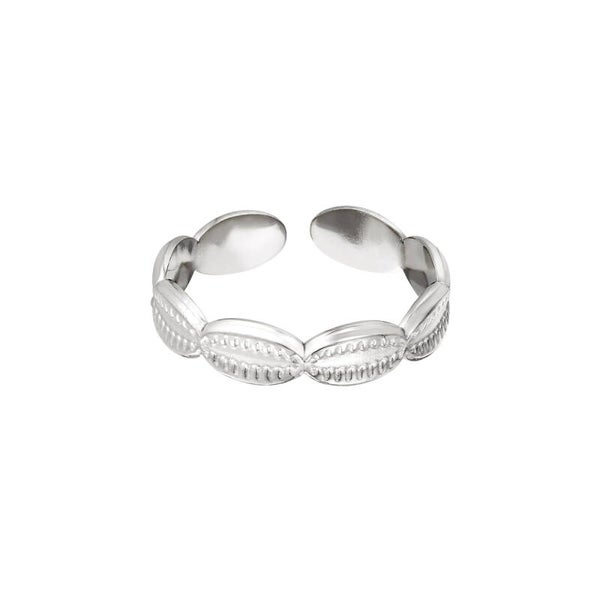 Seashell ring zilver