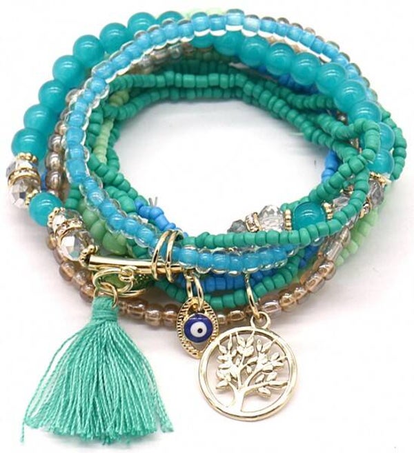 Armband set - turquoise