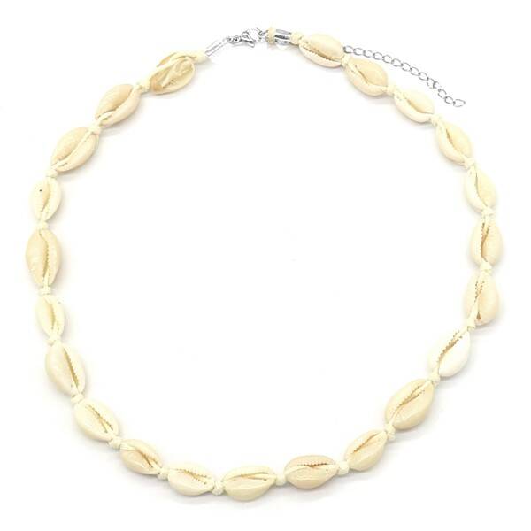 Shells ketting wit