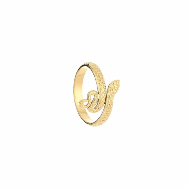 Snake ring goud