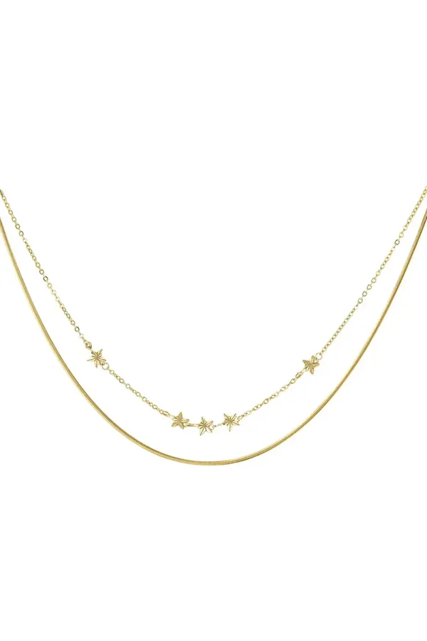Starry layers ketting - Goud
