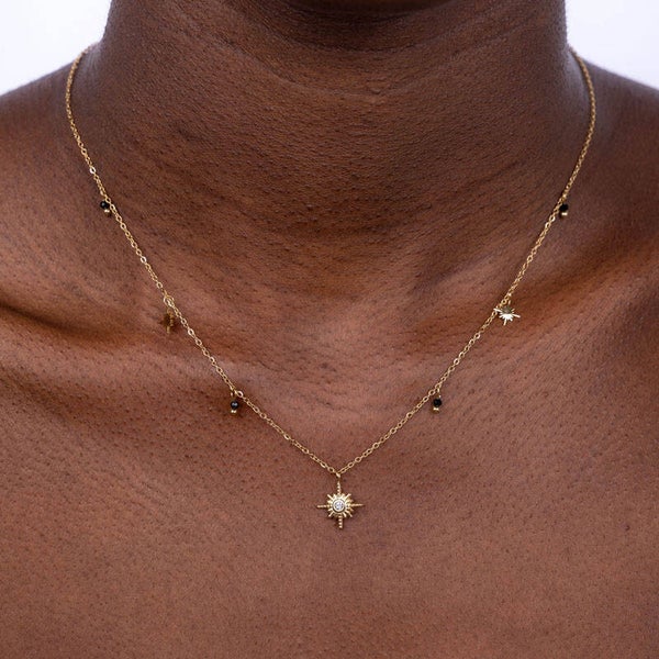 Starry night ketting - goud of zilver
