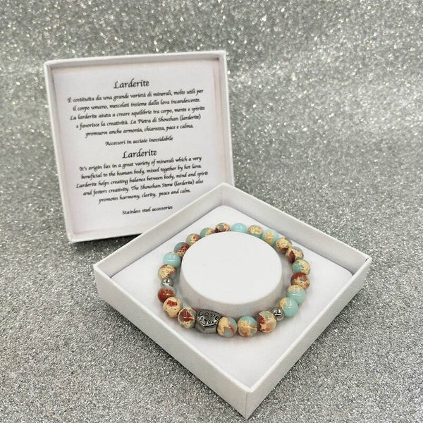 Nature stone - armband Larderite