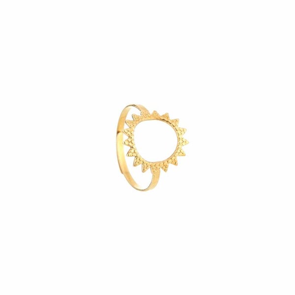 Sun ring goud