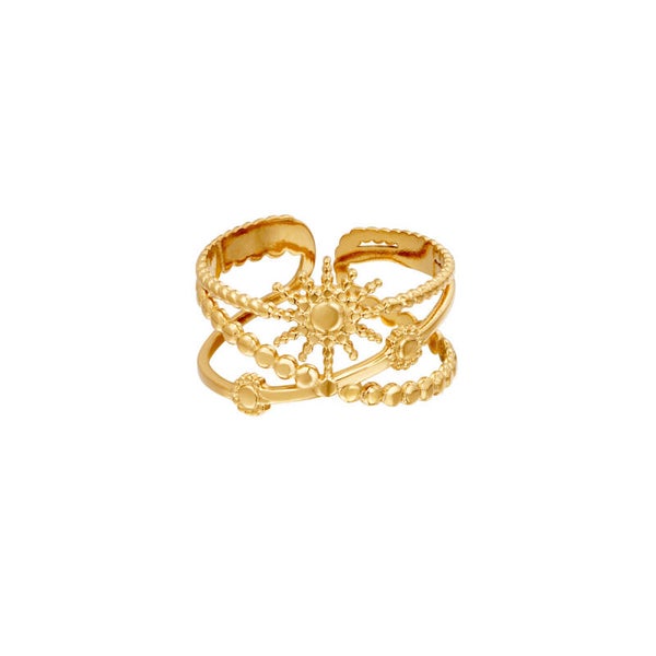 Sunshine ring goud