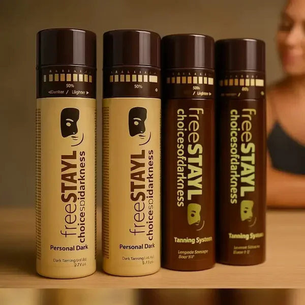 Free Stayl Tanning Spray – Aanpasbare Bruine Teint