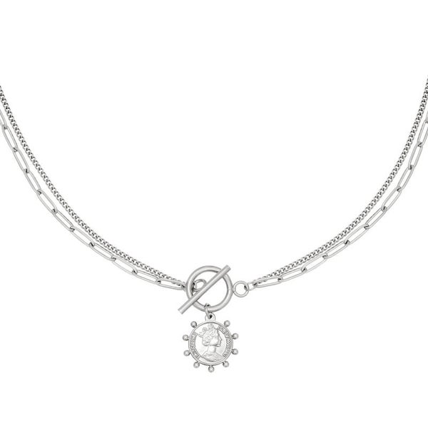 The queen ketting zilver