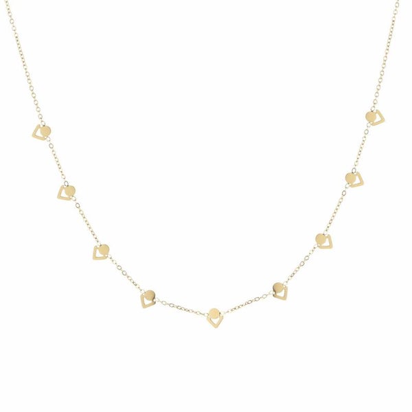 Triangle ketting goud