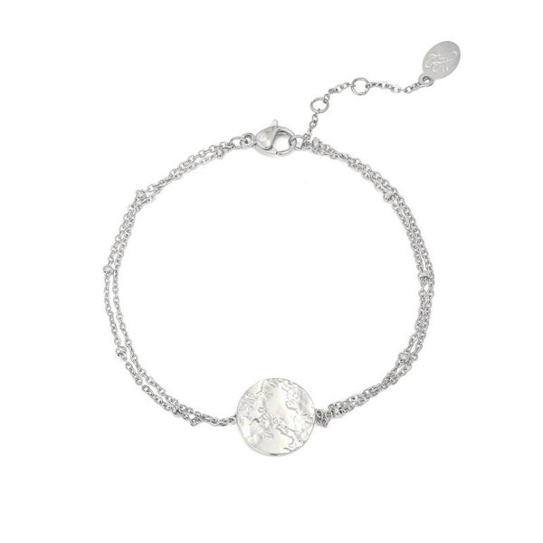 World armband zilver