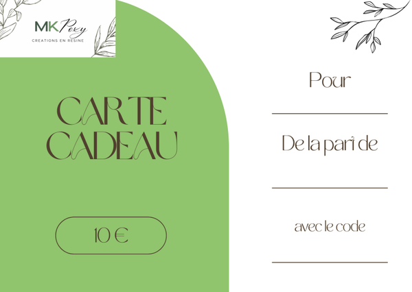 Carte Cadeau - 10 €