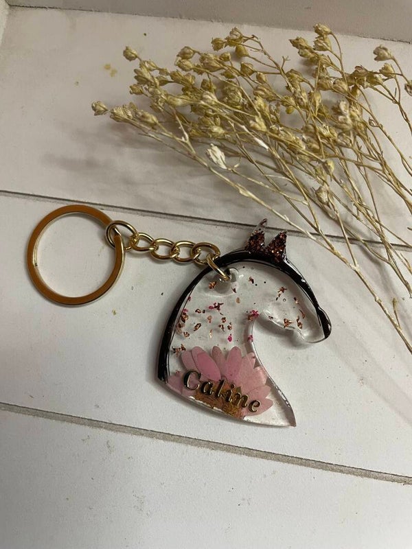 Porte clé avec crins