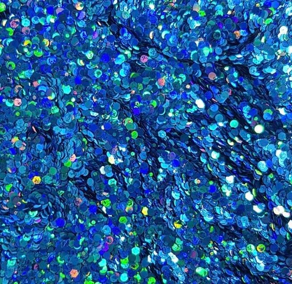 2oz Dark Blue Holographic Glitter