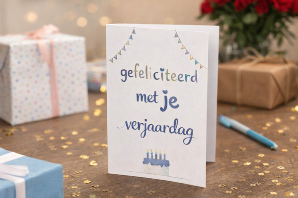 Gefeliciteerd Blauw