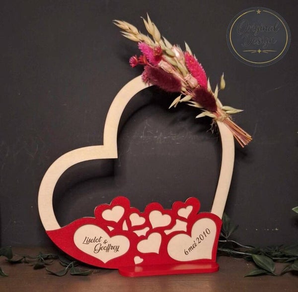 Gepersonaliseerde valentijnsstaander